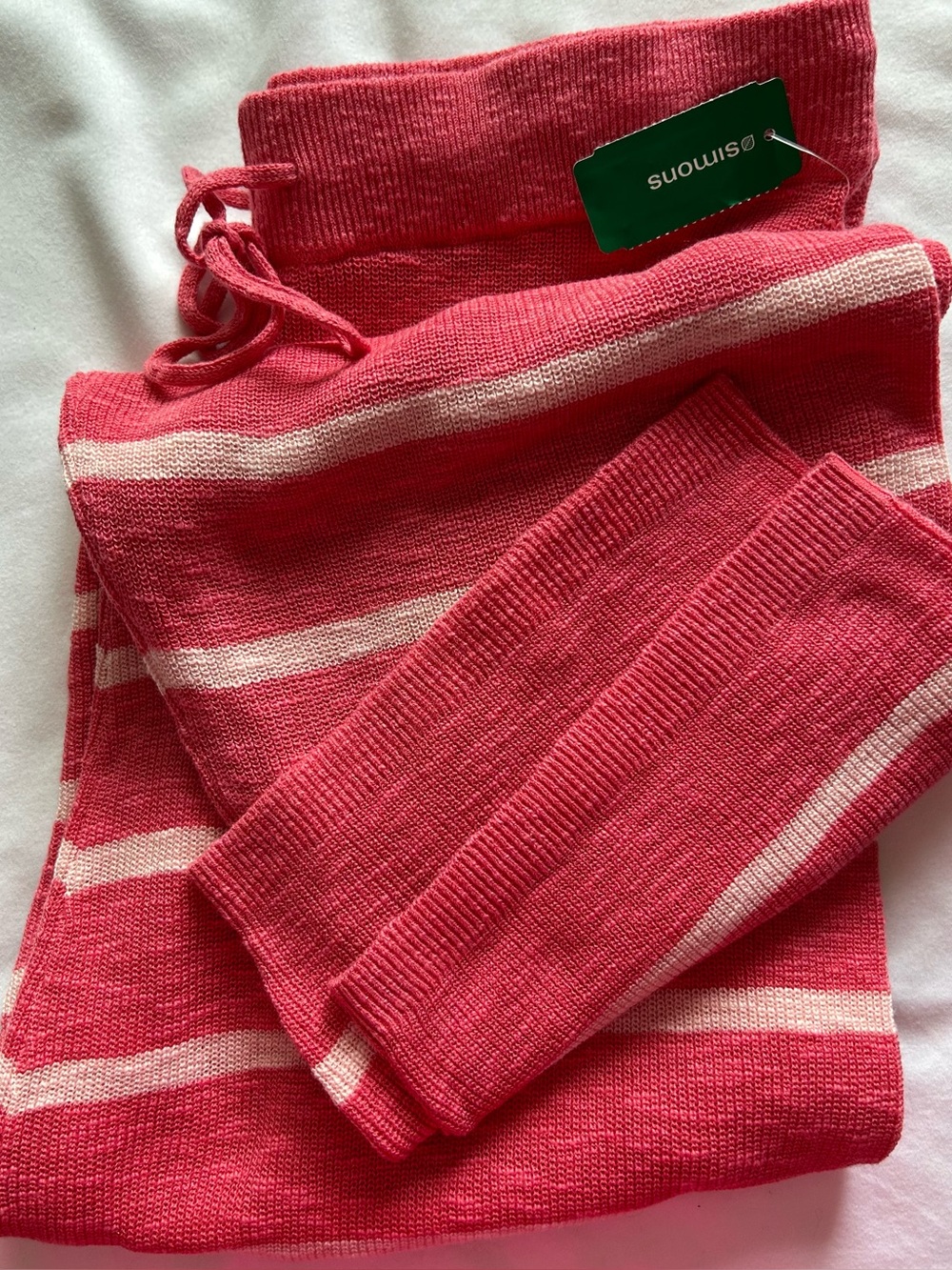 NWT - PJ Salvage Slub Knit Lounge Pants in Pink Stripe